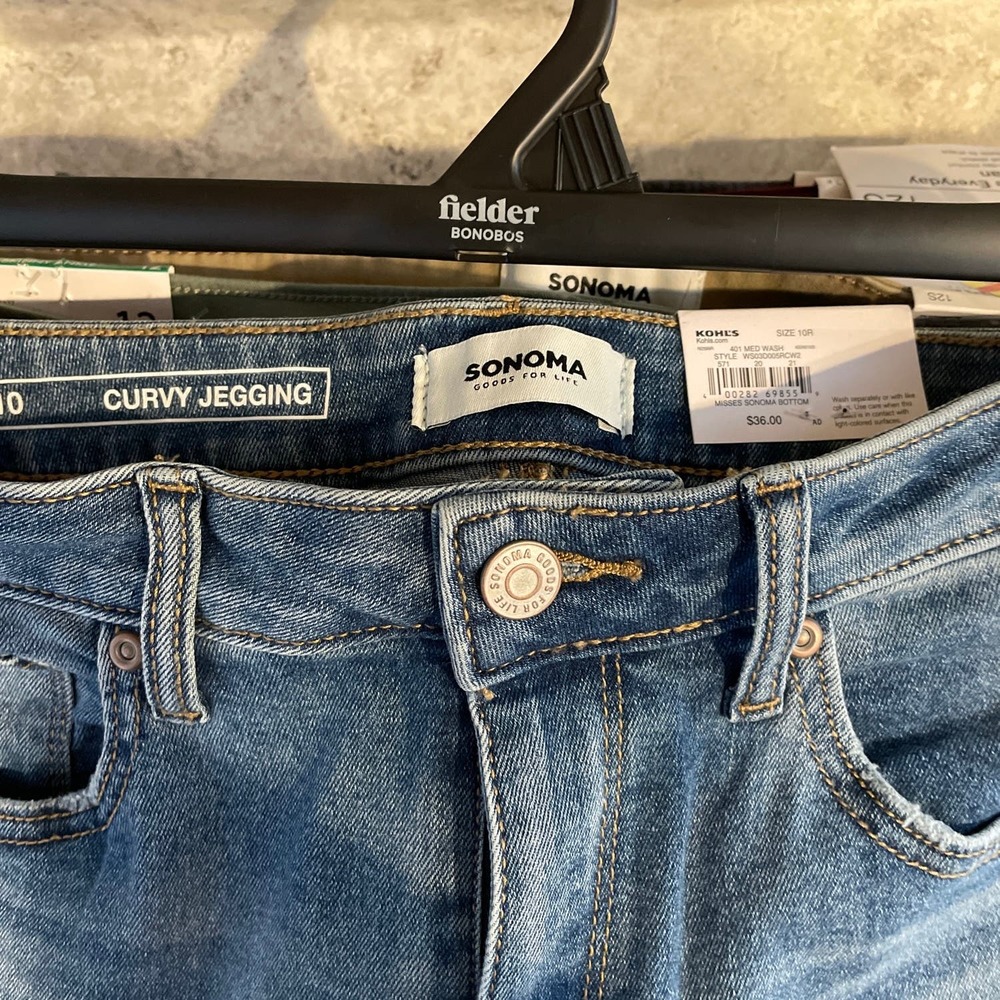Sonoma Curvy Jegging Size 10R Med Wash